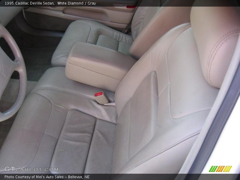 White Diamond / Gray 1995 Cadillac DeVille Sedan