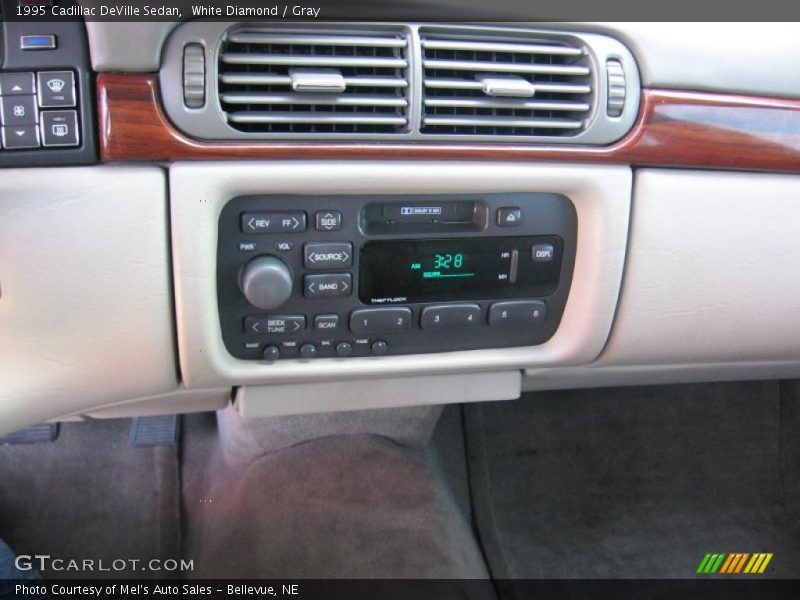 White Diamond / Gray 1995 Cadillac DeVille Sedan