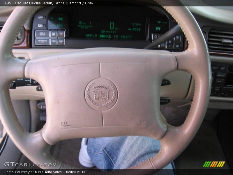 White Diamond / Gray 1995 Cadillac DeVille Sedan