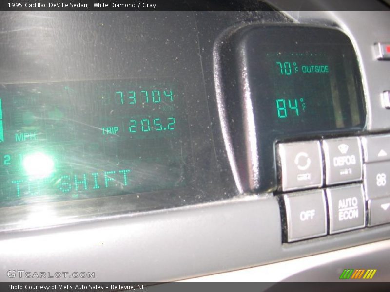 White Diamond / Gray 1995 Cadillac DeVille Sedan