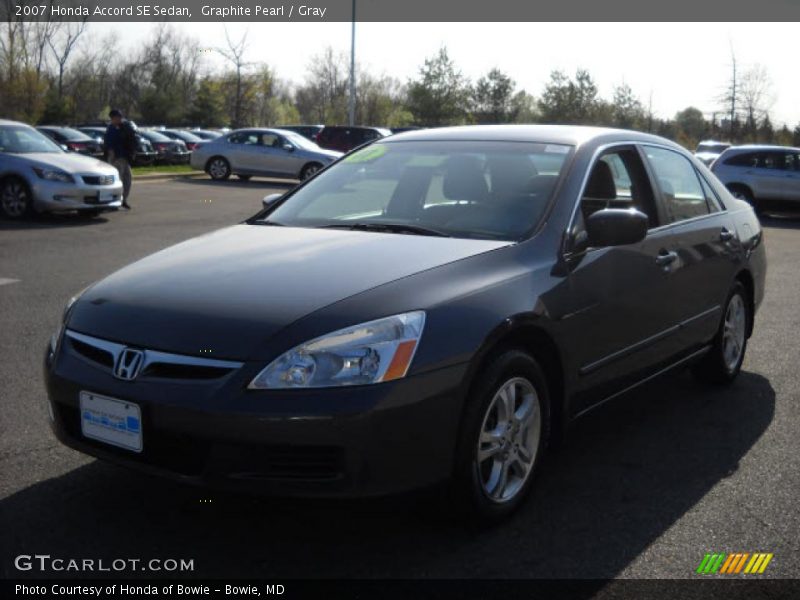 Graphite Pearl / Gray 2007 Honda Accord SE Sedan