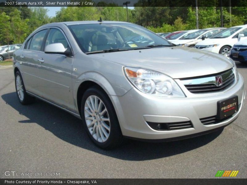 Silver Pearl Metallic / Gray 2007 Saturn Aura XR