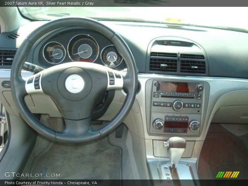 Silver Pearl Metallic / Gray 2007 Saturn Aura XR
