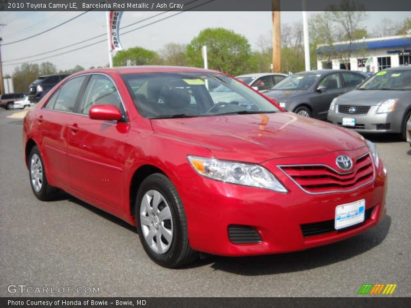 Barcelona Red Metallic / Ash Gray 2010 Toyota Camry LE