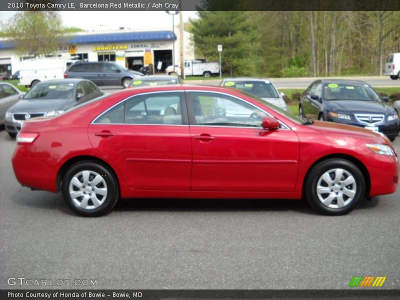 Barcelona Red Metallic / Ash Gray 2010 Toyota Camry LE