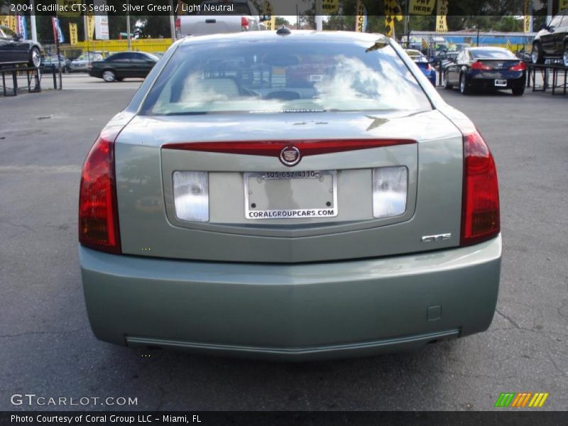 Silver Green / Light Neutral 2004 Cadillac CTS Sedan