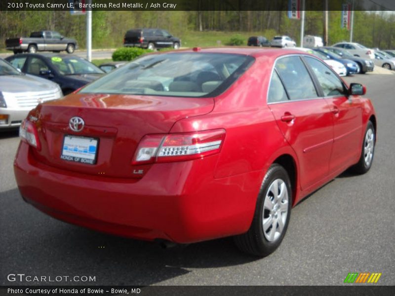 Barcelona Red Metallic / Ash Gray 2010 Toyota Camry LE
