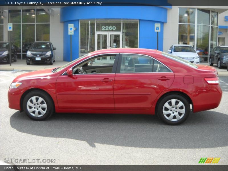 Barcelona Red Metallic / Ash Gray 2010 Toyota Camry LE