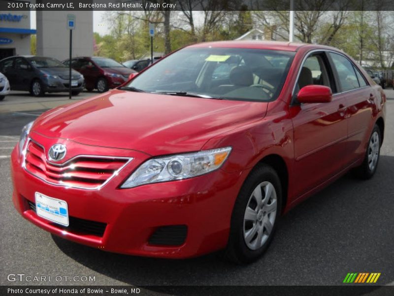 Barcelona Red Metallic / Ash Gray 2010 Toyota Camry LE