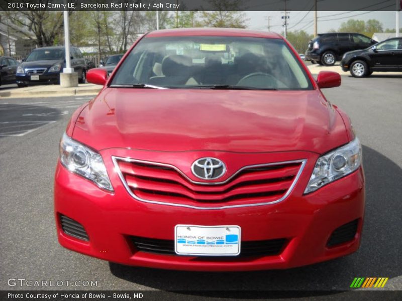 Barcelona Red Metallic / Ash Gray 2010 Toyota Camry LE