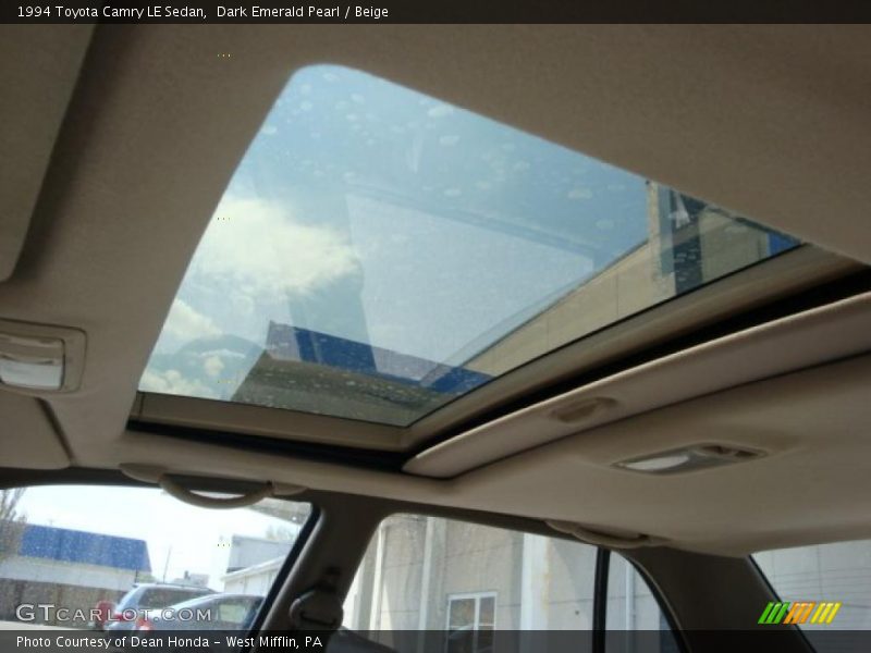 Dark Emerald Pearl / Beige 1994 Toyota Camry LE Sedan