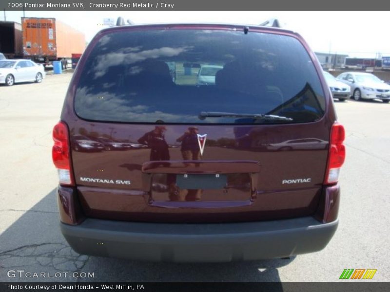 Cranberry Red Metallic / Gray 2006 Pontiac Montana SV6