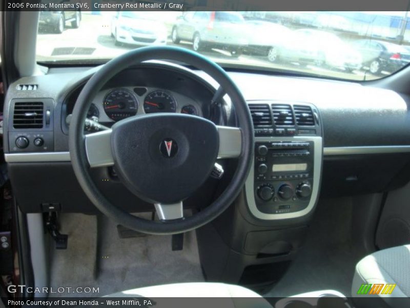 Cranberry Red Metallic / Gray 2006 Pontiac Montana SV6