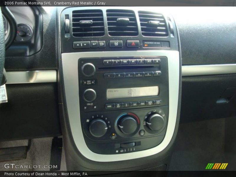 Cranberry Red Metallic / Gray 2006 Pontiac Montana SV6