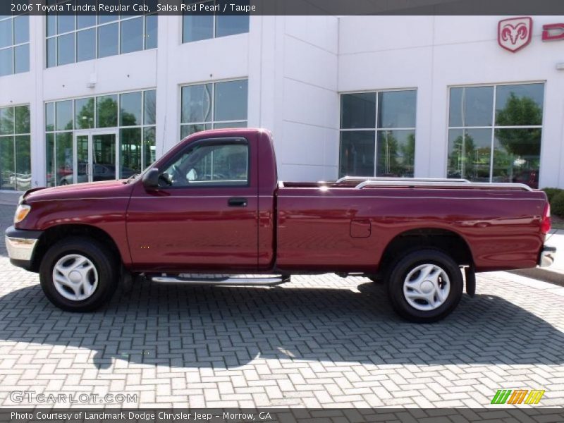 Salsa Red Pearl / Taupe 2006 Toyota Tundra Regular Cab