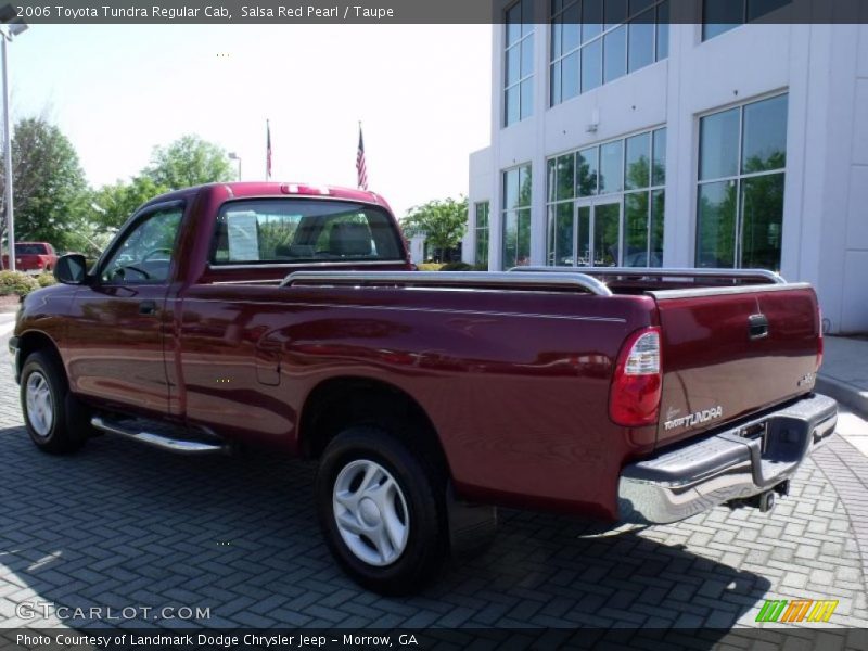 Salsa Red Pearl / Taupe 2006 Toyota Tundra Regular Cab