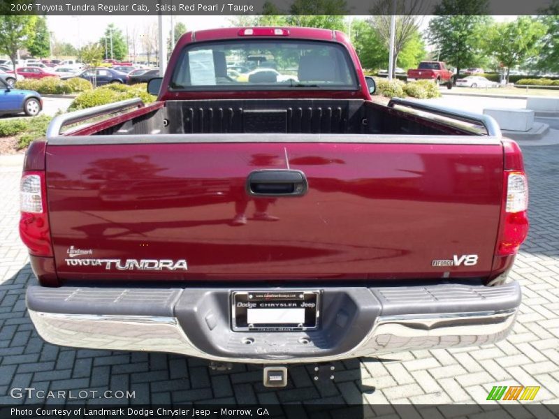 Salsa Red Pearl / Taupe 2006 Toyota Tundra Regular Cab
