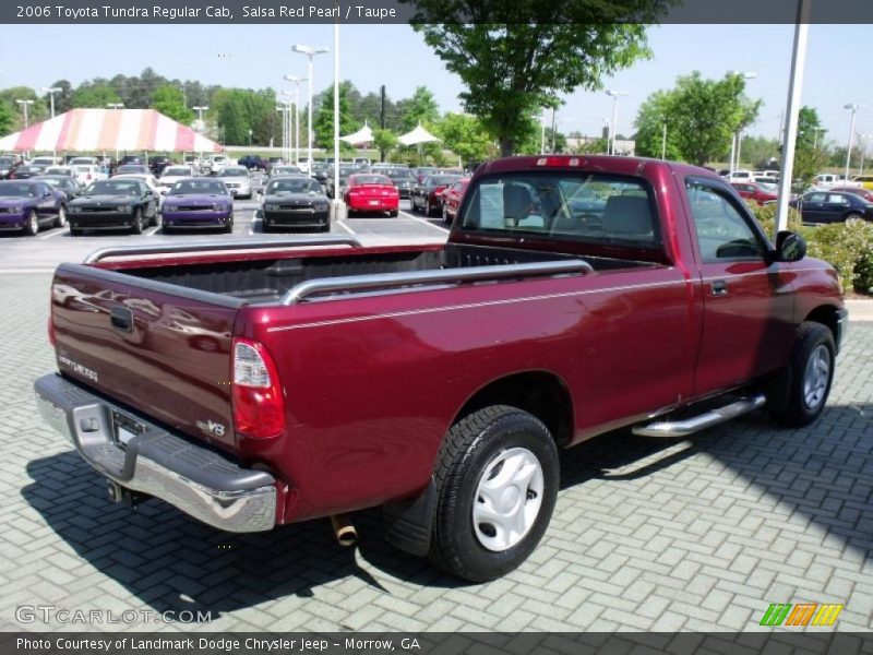 Salsa Red Pearl / Taupe 2006 Toyota Tundra Regular Cab