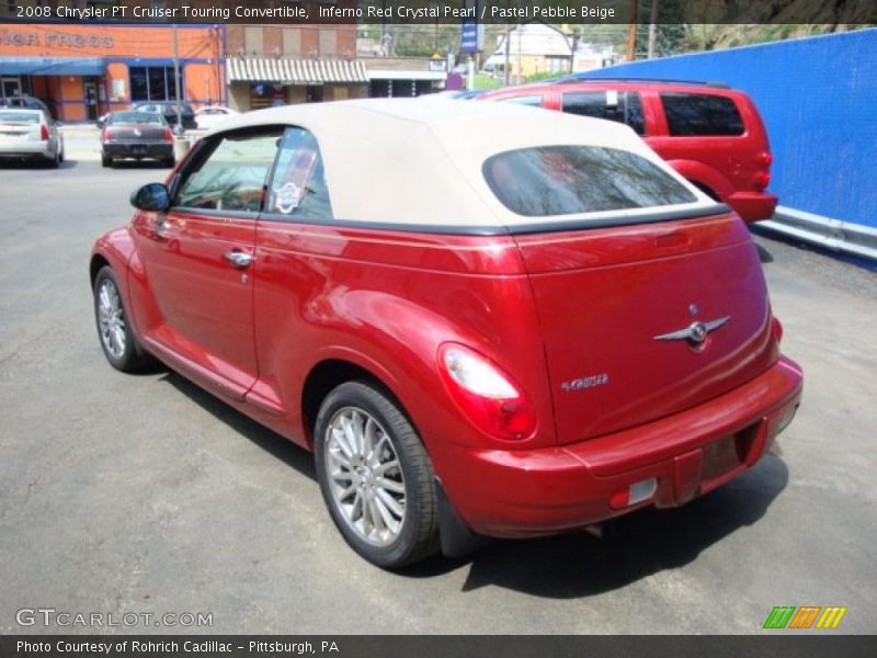 Inferno Red Crystal Pearl / Pastel Pebble Beige 2008 Chrysler PT Cruiser Touring Convertible