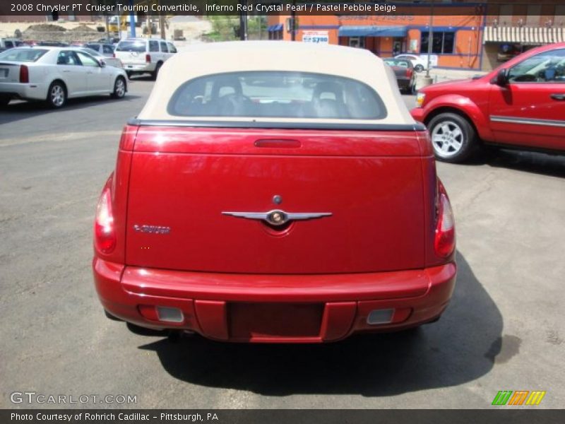 Inferno Red Crystal Pearl / Pastel Pebble Beige 2008 Chrysler PT Cruiser Touring Convertible