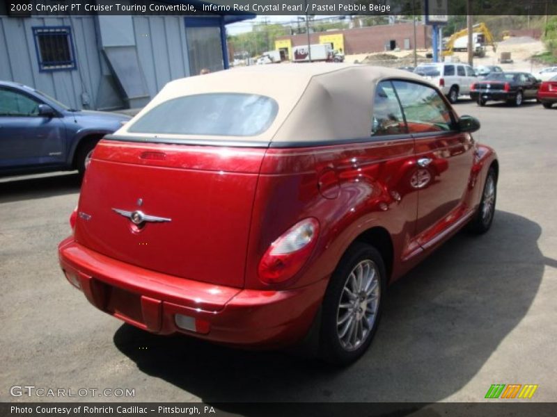 Inferno Red Crystal Pearl / Pastel Pebble Beige 2008 Chrysler PT Cruiser Touring Convertible