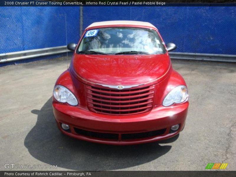 Inferno Red Crystal Pearl / Pastel Pebble Beige 2008 Chrysler PT Cruiser Touring Convertible