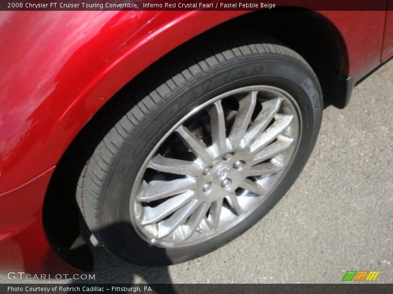 Inferno Red Crystal Pearl / Pastel Pebble Beige 2008 Chrysler PT Cruiser Touring Convertible