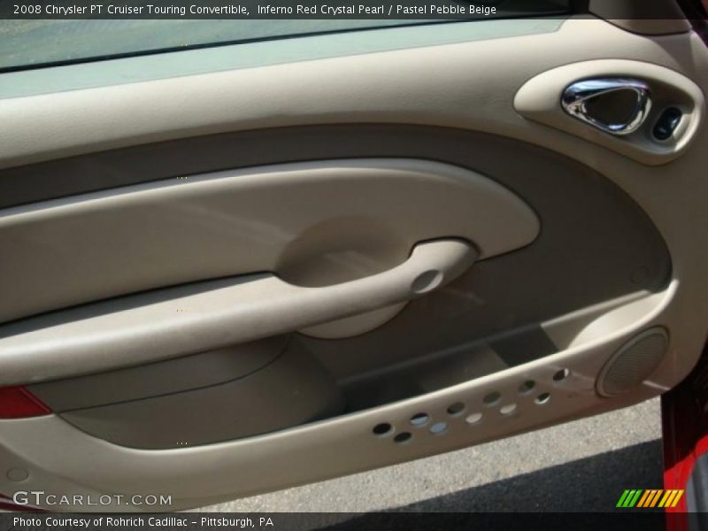 Inferno Red Crystal Pearl / Pastel Pebble Beige 2008 Chrysler PT Cruiser Touring Convertible