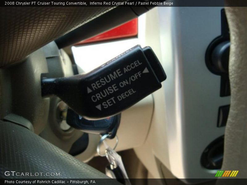 Inferno Red Crystal Pearl / Pastel Pebble Beige 2008 Chrysler PT Cruiser Touring Convertible