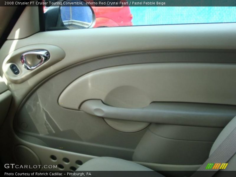 Inferno Red Crystal Pearl / Pastel Pebble Beige 2008 Chrysler PT Cruiser Touring Convertible