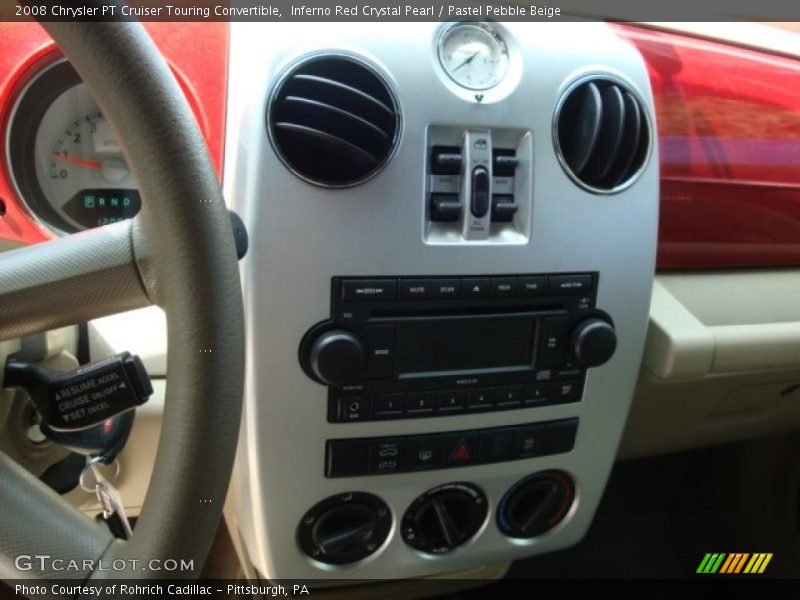 Inferno Red Crystal Pearl / Pastel Pebble Beige 2008 Chrysler PT Cruiser Touring Convertible