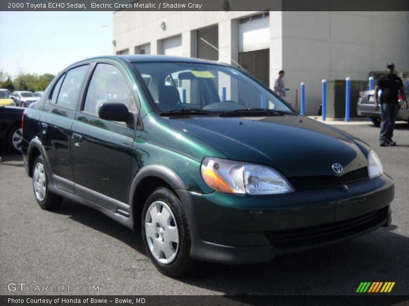 Electric Green Metallic / Shadow Gray 2000 Toyota ECHO Sedan