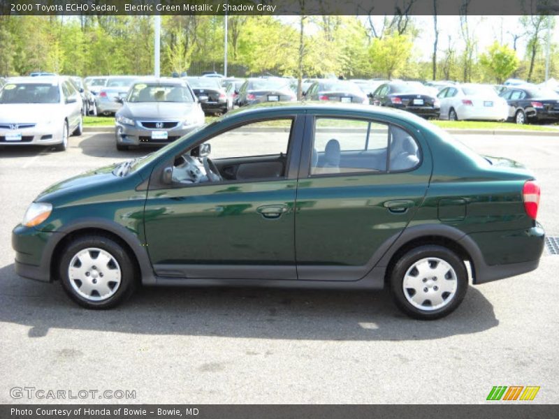 Electric Green Metallic / Shadow Gray 2000 Toyota ECHO Sedan