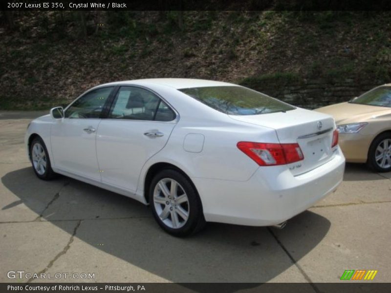 Crystal White / Black 2007 Lexus ES 350