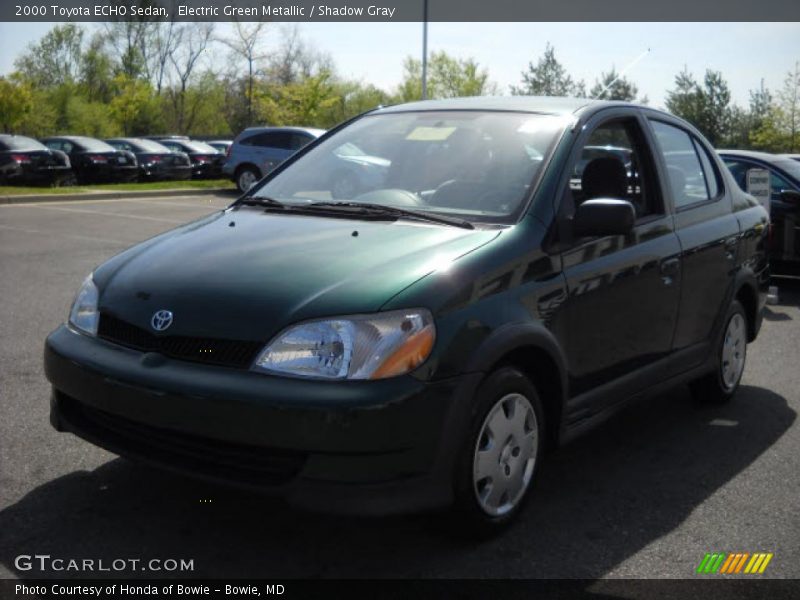 Electric Green Metallic / Shadow Gray 2000 Toyota ECHO Sedan
