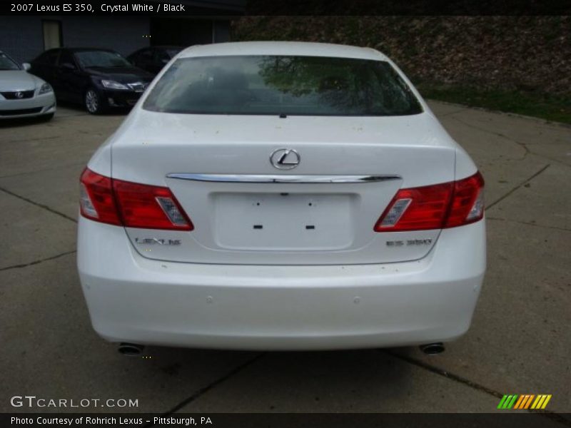 Crystal White / Black 2007 Lexus ES 350