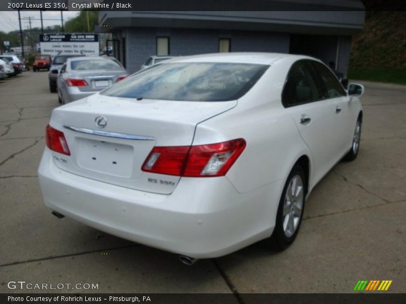Crystal White / Black 2007 Lexus ES 350