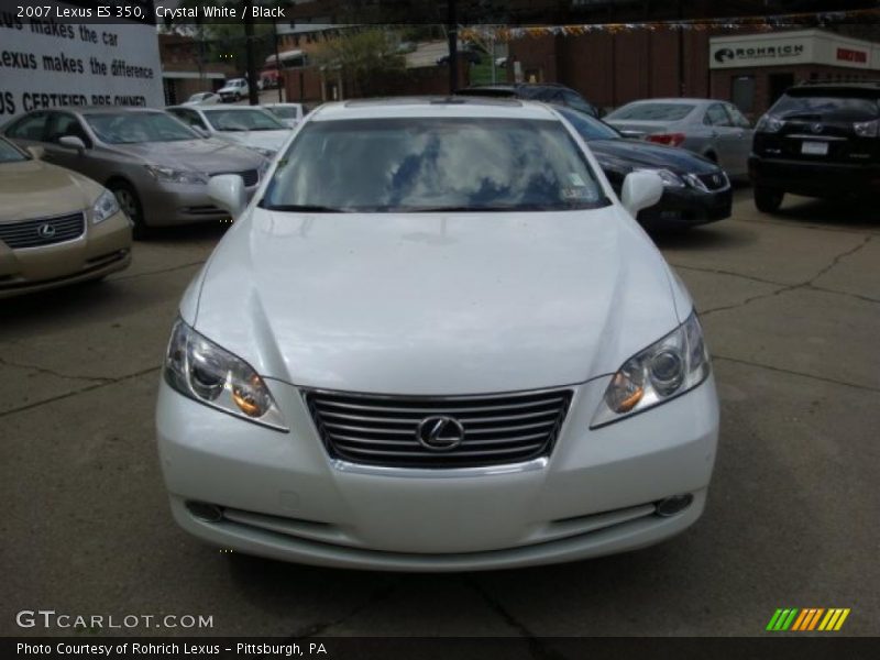 Crystal White / Black 2007 Lexus ES 350