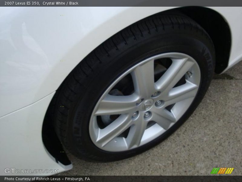 Crystal White / Black 2007 Lexus ES 350