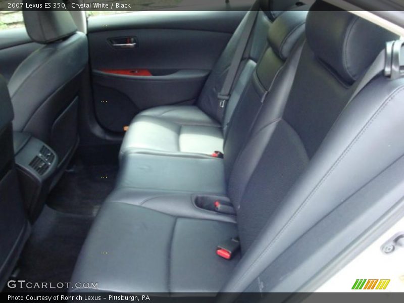 Crystal White / Black 2007 Lexus ES 350