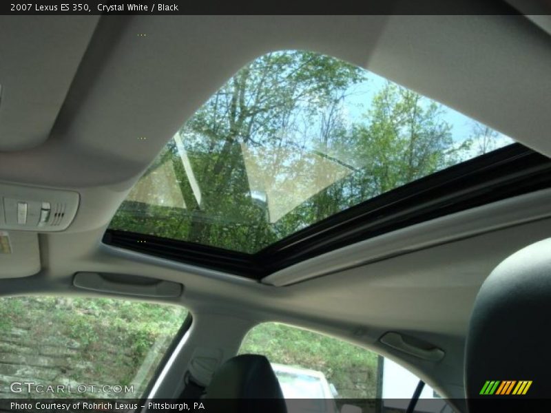 Crystal White / Black 2007 Lexus ES 350