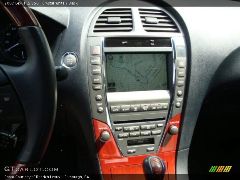 Crystal White / Black 2007 Lexus ES 350