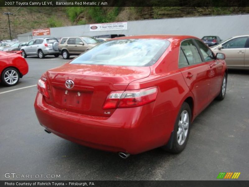 Barcelona Red Metallic / Ash 2007 Toyota Camry LE V6