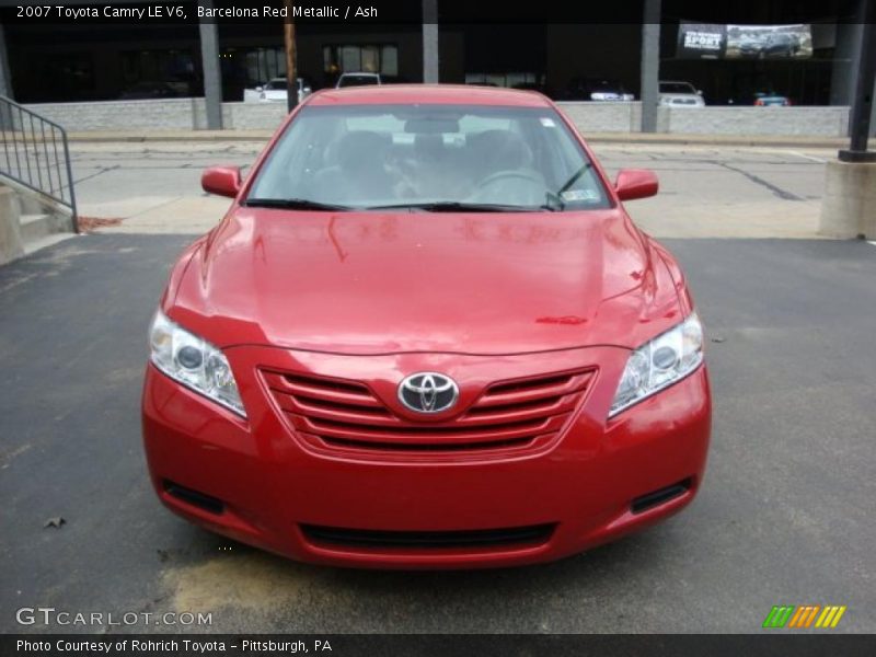 Barcelona Red Metallic / Ash 2007 Toyota Camry LE V6