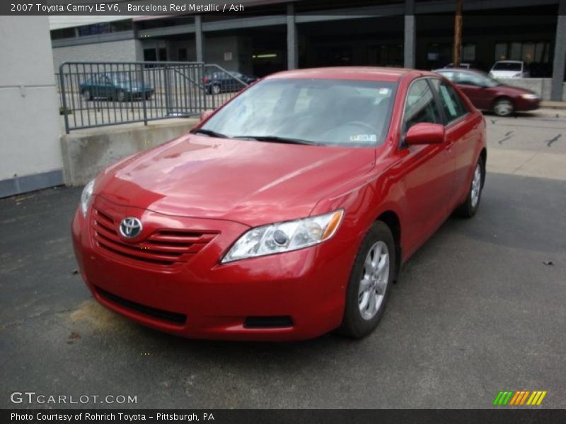 Barcelona Red Metallic / Ash 2007 Toyota Camry LE V6