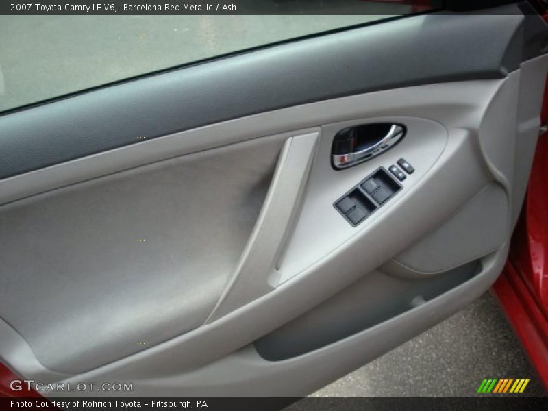Barcelona Red Metallic / Ash 2007 Toyota Camry LE V6