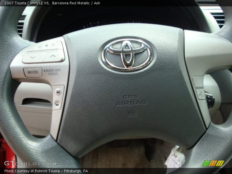 Barcelona Red Metallic / Ash 2007 Toyota Camry LE V6