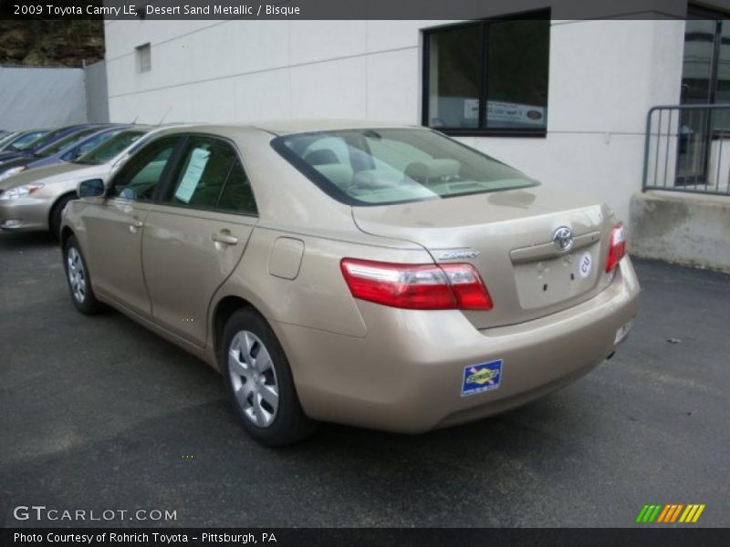 Desert Sand Metallic / Bisque 2009 Toyota Camry LE