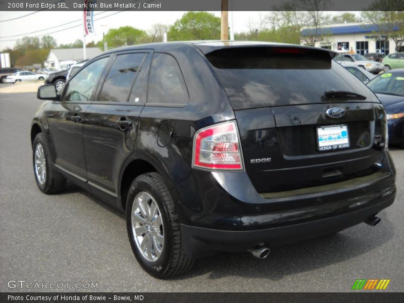 Dark Ink Blue Metallic / Camel 2008 Ford Edge SEL