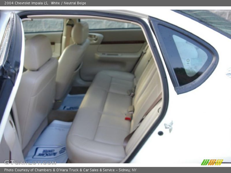 White / Neutral Beige 2004 Chevrolet Impala LS
